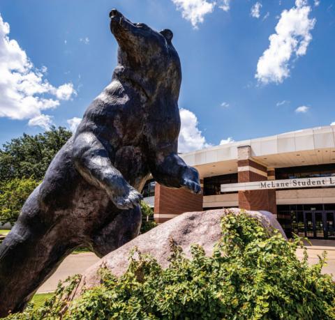 Baylor Student Life Center - Bear Statue